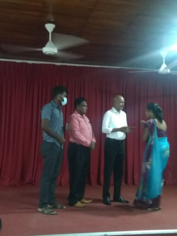 Giving incentives to officials who contributed to the Sri Lanka Social Security Pension System / Homagama